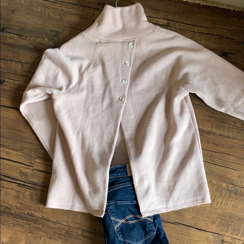 Cute and comfy open back sweater